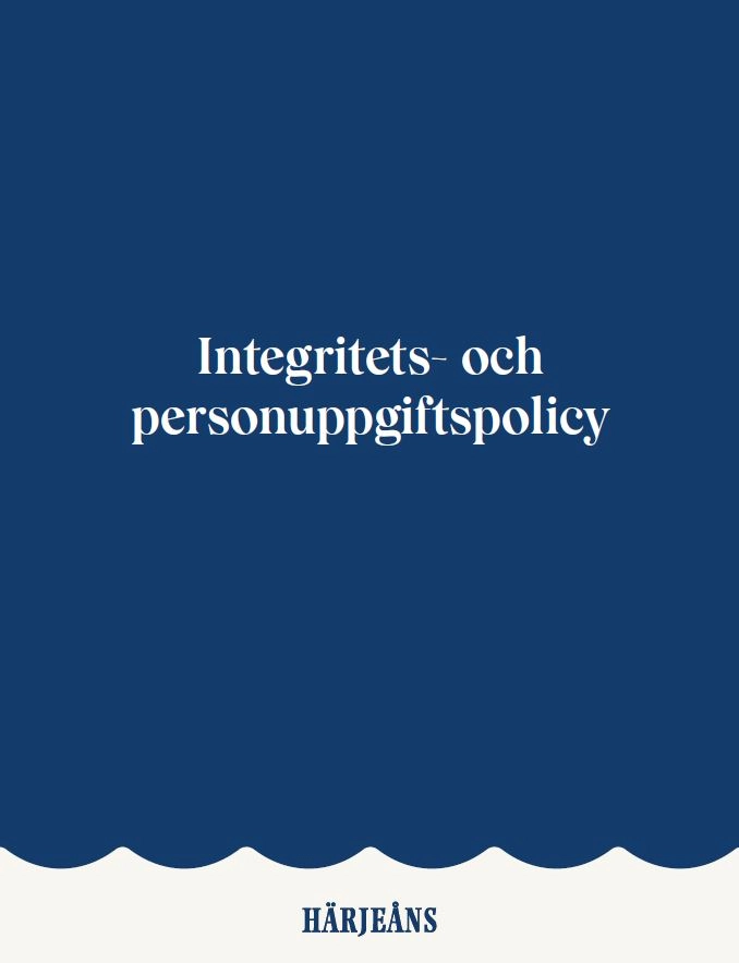 Integritets- och personuppgiftspolicy GDPR